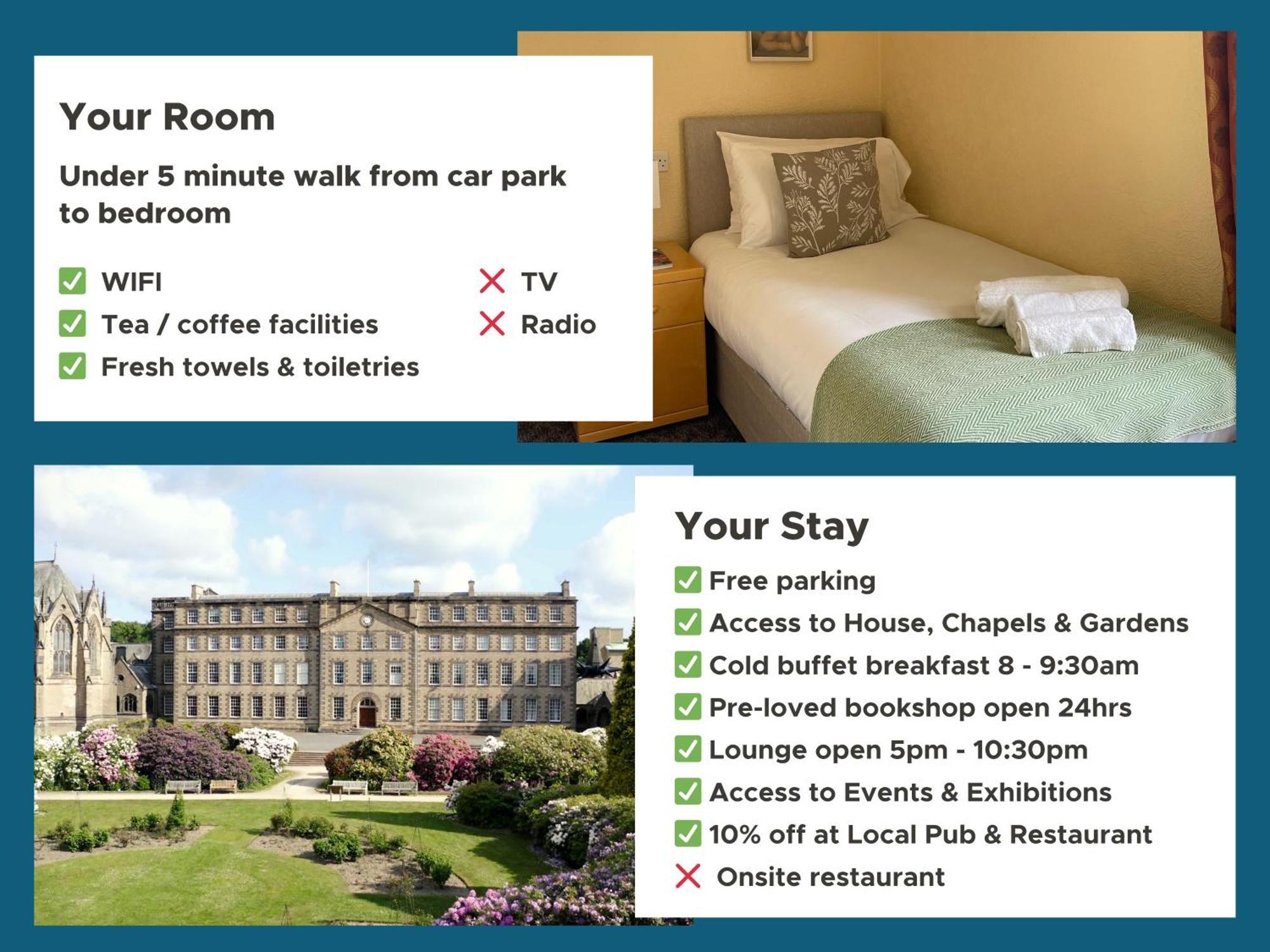 Ushaw Historic House, Chapels & Gardens Bed & Breakfast Durham Room photo